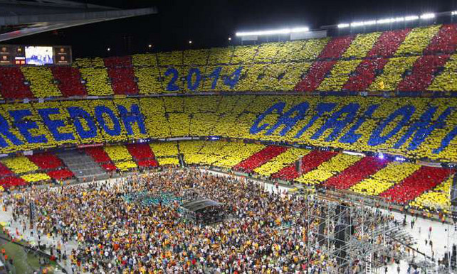 I ENS PODREM ALLIBERAR – EENS ZULLEN WE VRIJ ZIJN – L’ESTACA IN CAMP NOU (RW)